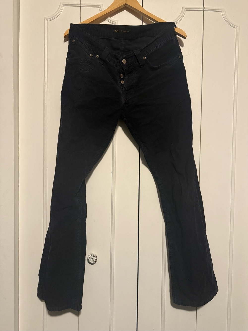 Nudie Jeans Regular Alf Black corduroy Men's pants